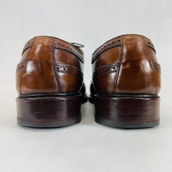 Classic Allen Edmonds MacNeil Brown Leather Wingtips Full Welt - Men’s 10 B main image 9